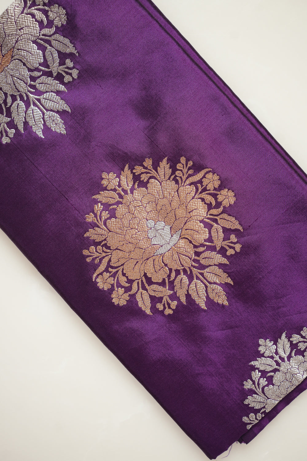 Grape Purple Buta Katan Silk Handwoven Banarasi Co-ord Set