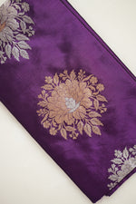 Grape Purple Buta Katan Silk Handwoven Banarasi Co-ord Set