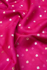 Magenta Pink Booti Breezy Organza  Handwoven Banarasi Saree