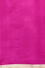 Magenta Pink Booti Soft Silk  Handwoven Banarasi Saree