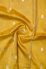 Honey Yellow Sona Roopa Tissue Silk  Handwoven Banarasi Saree