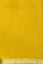 Honey Yellow Sona Roopa Tissue Silk  Handwoven Banarasi Saree