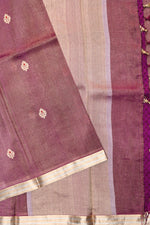 Rouge Pink Sona Roopa Tissue Silk  Handwoven Banarasi Saree