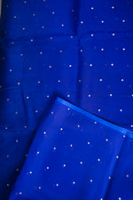 Shaded Blue Booti Breezy Organza Handwoven Banarasi Saree