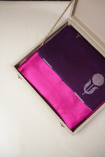 Mulberry Purple Sona Roopa Moonga Silk Handwoven Banarasi Saree