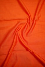 Fire Orange Brocade Katan Silk Handwoven Banarasi Suit