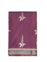Mauve Pink Motif Katan Silk Handwoven Banarasi Saree