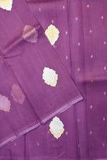Muave Purple Sona Roopa Breezy Organza  Handwoven Banarasi Saree