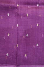 Muave Purple Sona Roopa Breezy Organza  Handwoven Banarasi Saree