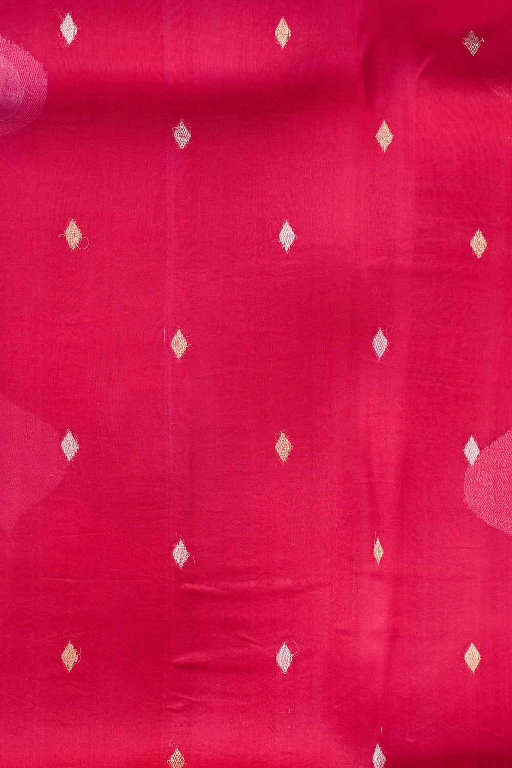 Magenta Pink Sona Roopa Breezy Organza  Handwoven Banarasi Saree