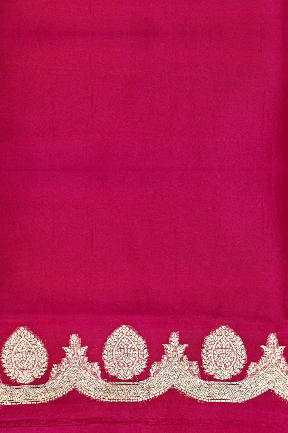 Hot Pink Sona Roopa Breezy Organza  Handwoven Banarasi Saree