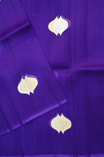 Berry Blue Sona Roopa Breezy Organza  Handwoven Banarasi Saree