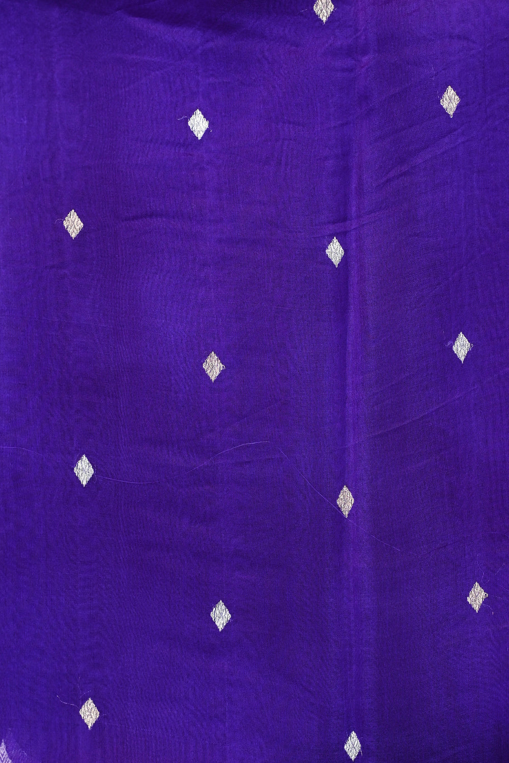 Berry Blue Sona Roopa Breezy Organza  Handwoven Banarasi Saree