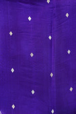 Berry Blue Sona Roopa Breezy Organza  Handwoven Banarasi Saree