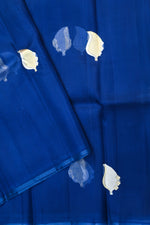 Navy Blue Sona Roopa Breezy Organza  Handwoven Banarasi Saree