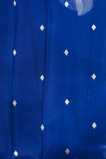 Navy Blue Sona Roopa Breezy Organza  Handwoven Banarasi Saree