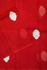 Rose Red Sona Roopa Breezy Organza  Handwoven Banarasi Saree