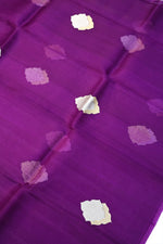 Violet Purple Sona Roopa Breezy Organza  Handwoven Banarasi Saree