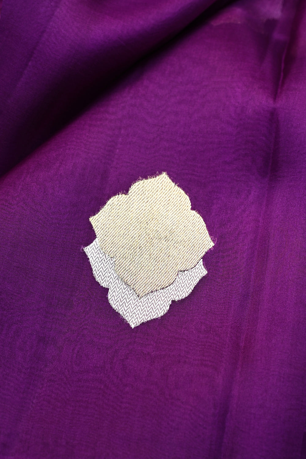 Violet Purple Sona Roopa Breezy Organza  Handwoven Banarasi Saree