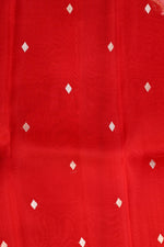 Rose Red Sona Roopa Breezy Organza  Handwoven Banarasi Saree