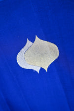 Lapis Blue Sona Roopa Breezy Organza  Handwoven Banarasi Saree