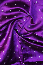 Violet Purple Motif Soft Silk  Handwoven Banarasi Suit