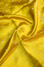 Butter Yellow Motif Soft Silk  Handwoven Banarasi Suit