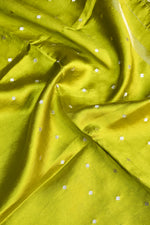Chartreuse Green Motif Soft Silk  Handwoven Banarasi Suit