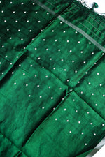 Forest Green Motif Soft Silk  Handwoven Banarasi Suit