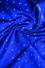 Royal Blue Motif Soft Silk  Handwoven Banarasi Suit
