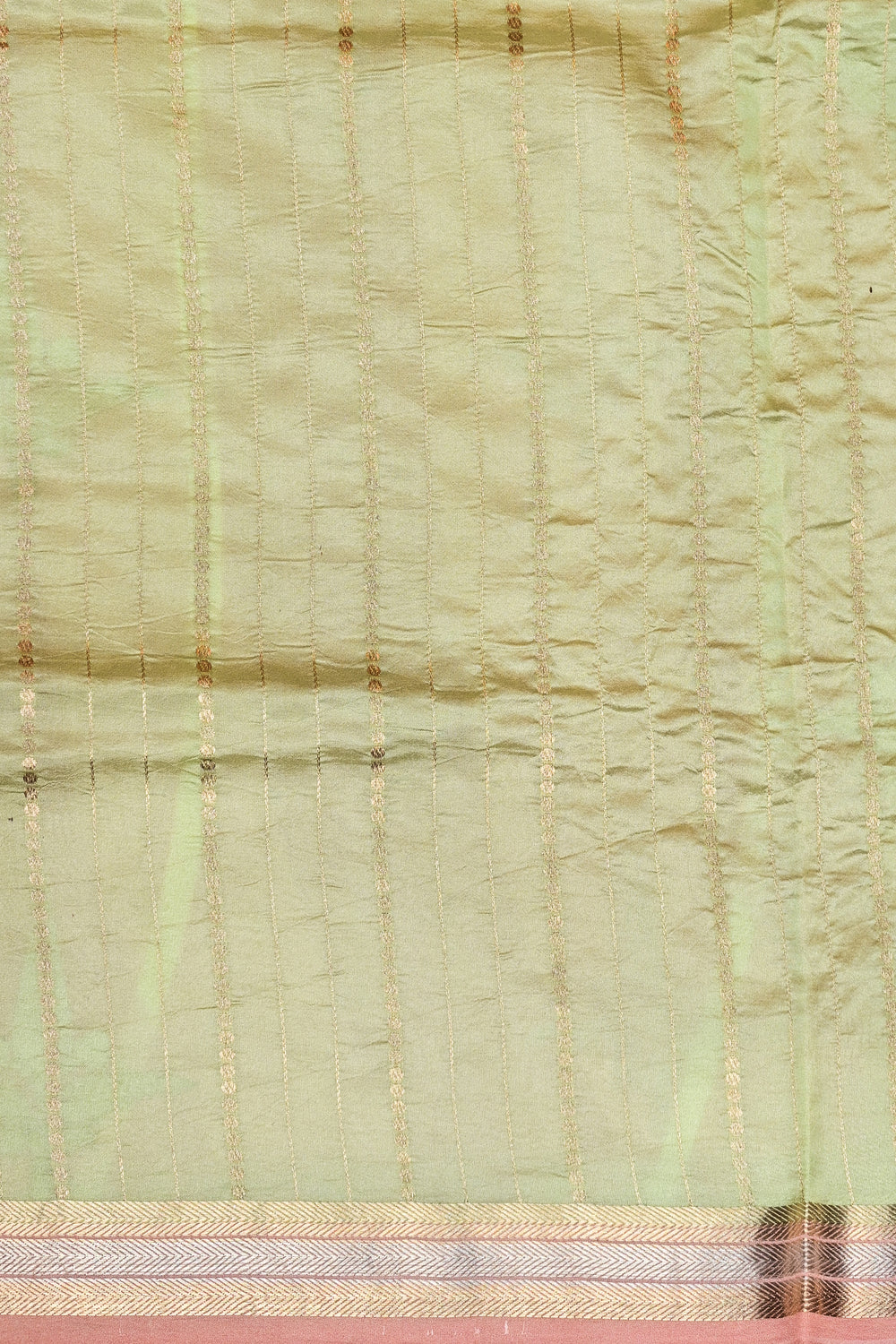 Oyster Tan Motif Katan Silk Handwoven Banarasi Saree