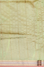 Oyster Tan Motif Katan Silk Handwoven Banarasi Saree