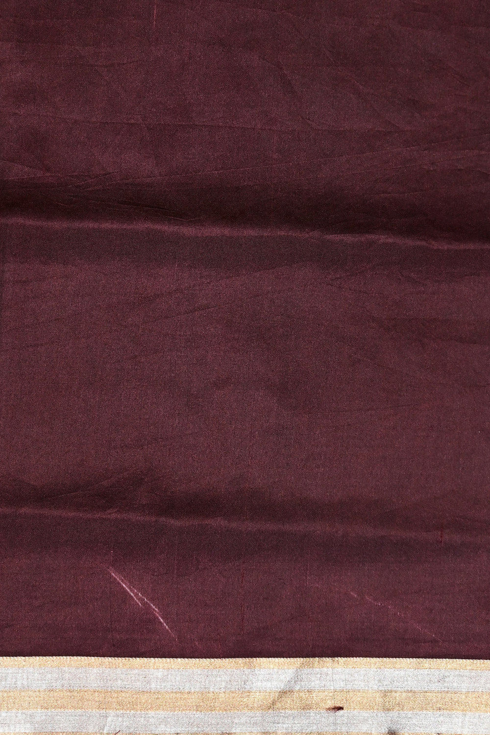Chocolate Brown Motif Katan Silk Handwoven Banarasi Saree