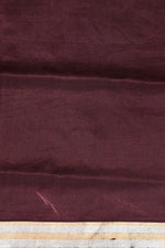 Chocolate Brown Motif Katan Silk Handwoven Banarasi Saree