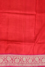 Fuscia Pink Booti Katan Silk Handwoven Banarasi Saree