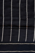 Jade Black Booti Katan Silk Handwoven Banarasi Saree