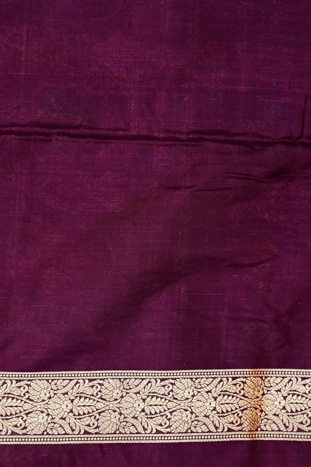 Wine Purple Meenakari Katan Silk Handwoven Banarasi Saree