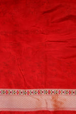 Candy Red Meenakari Katan Silk Handwoven Banarasi Saree