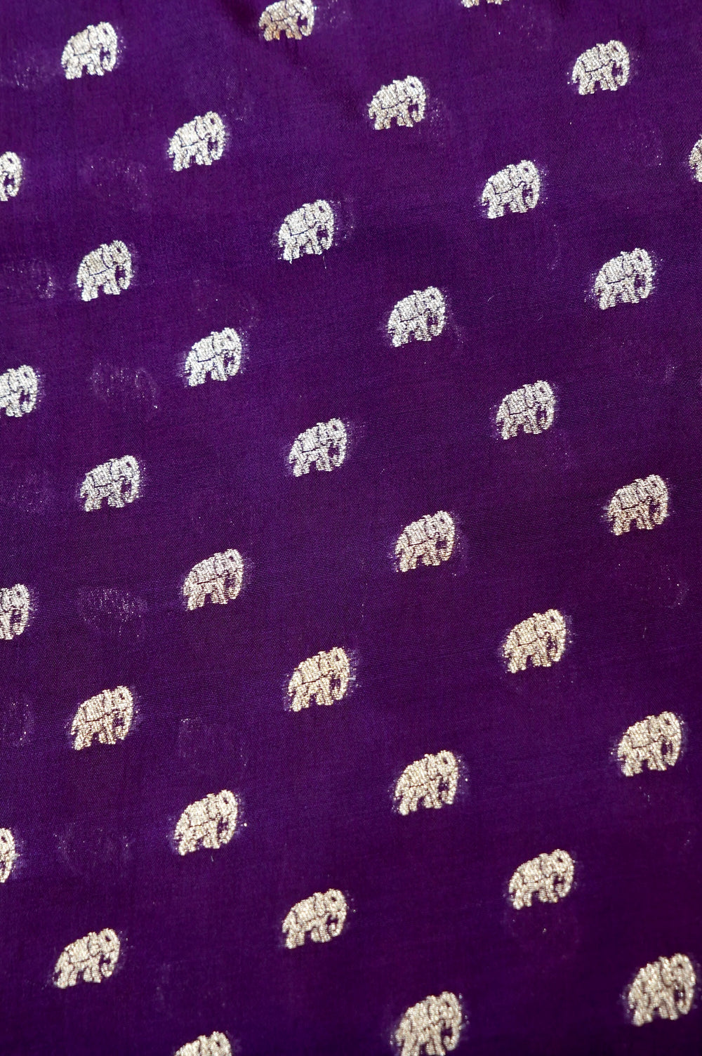 Wine Purple Booti Soft Silk Handwoven Banarasi Thaan