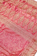 Magenta Pink Kanjivaram Katan Silk Handwoven Banarasi Saree