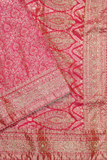 Magenta Pink Kanjivaram Katan Silk Handwoven Banarasi Saree