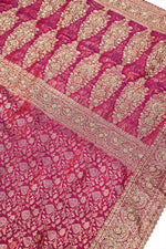 Magenta Purple Kanjivaram Katan Silk Handwoven Banarasi Saree