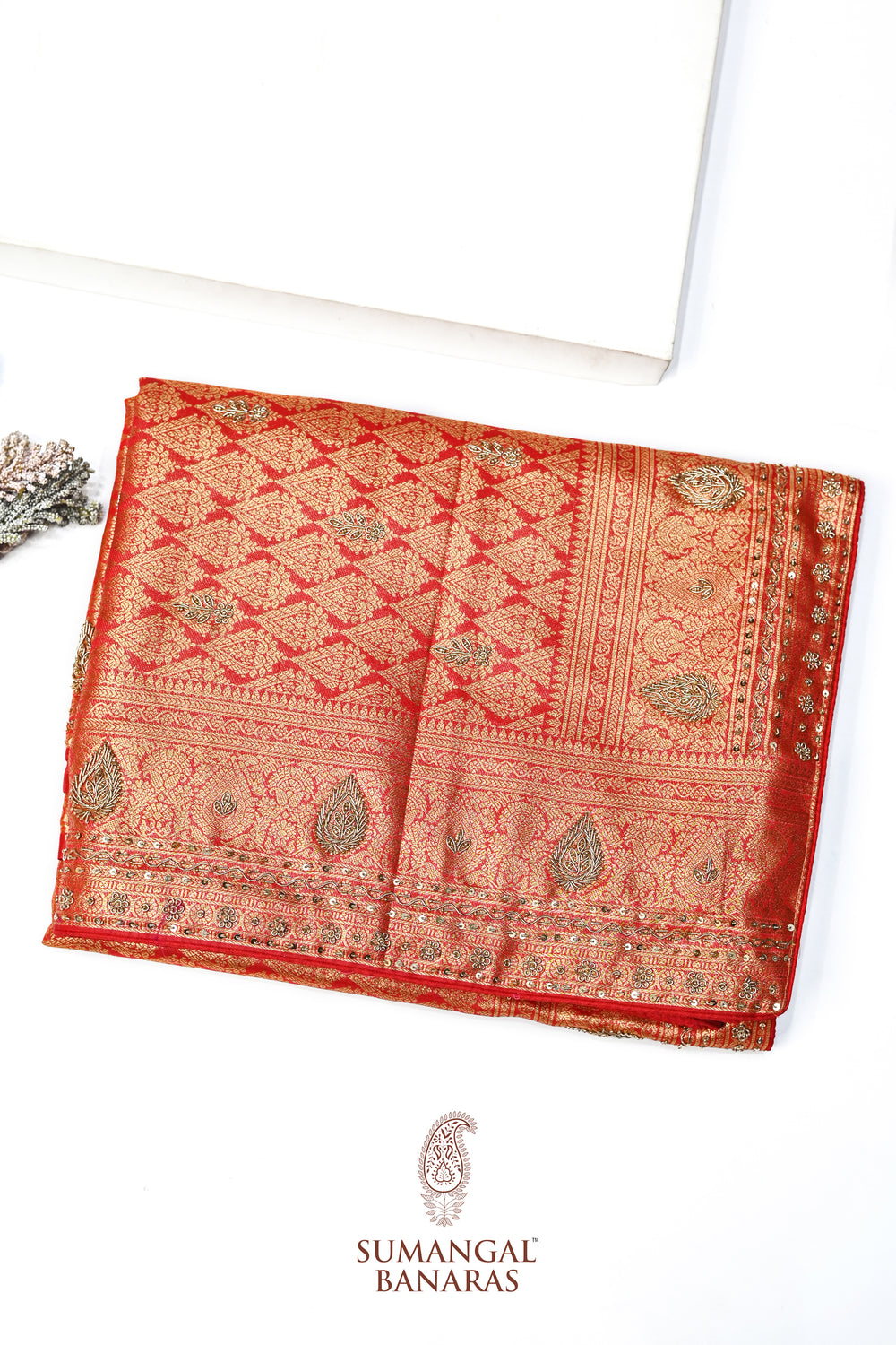 Buttermilk Tan Kanjivaram Tissue Silk  Blended Saree