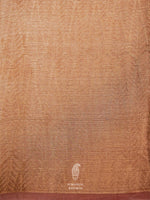Handwoven Coffee Brown Banarasi Tissue Silk Saree
