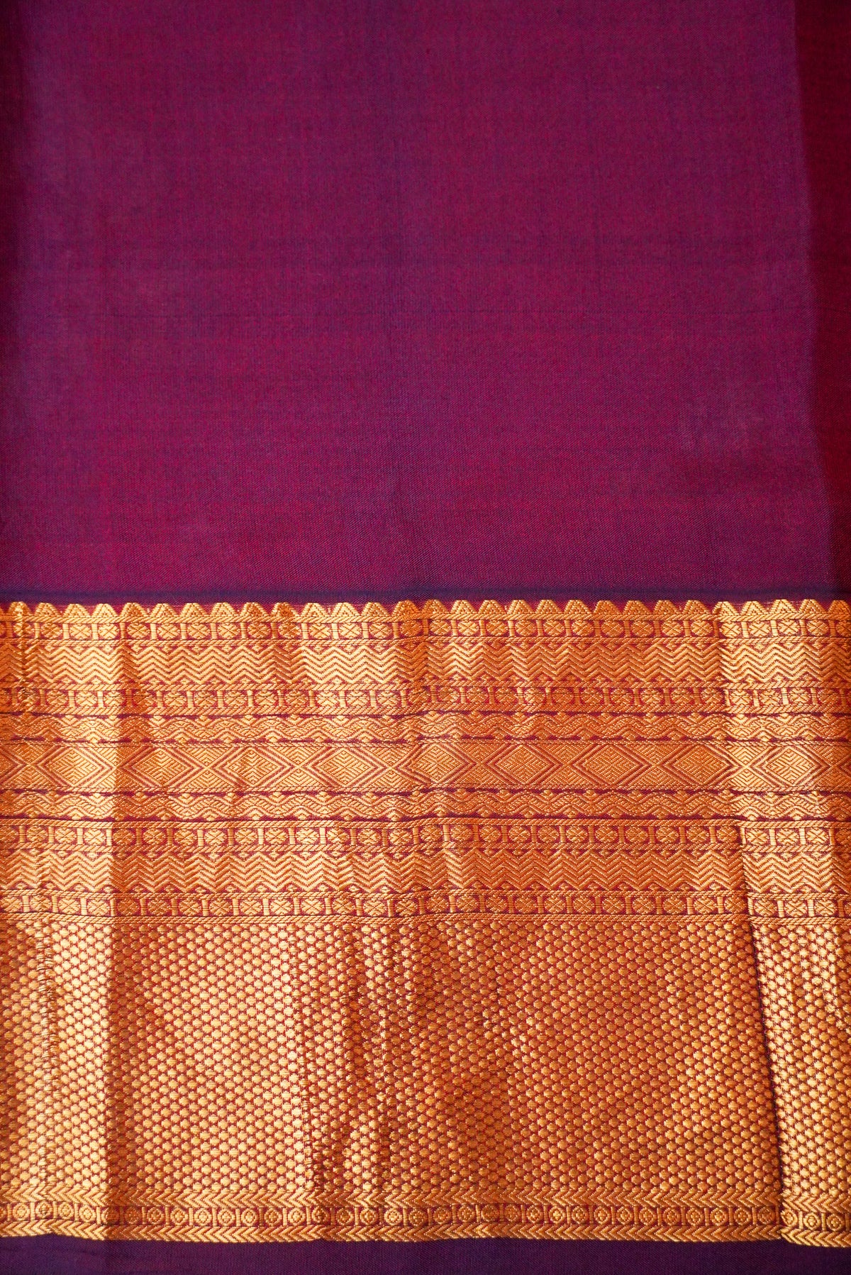 Handwoven Red Banarasi Crepe Katan Silk Saree