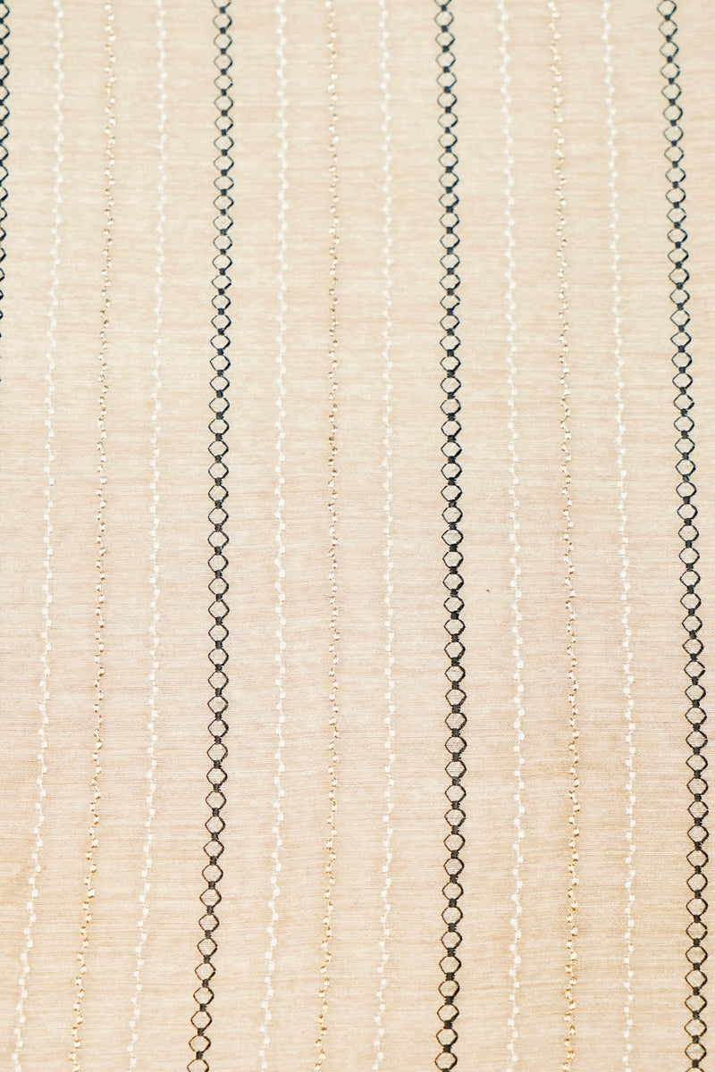 Designer Beige Moonga Silk Suit