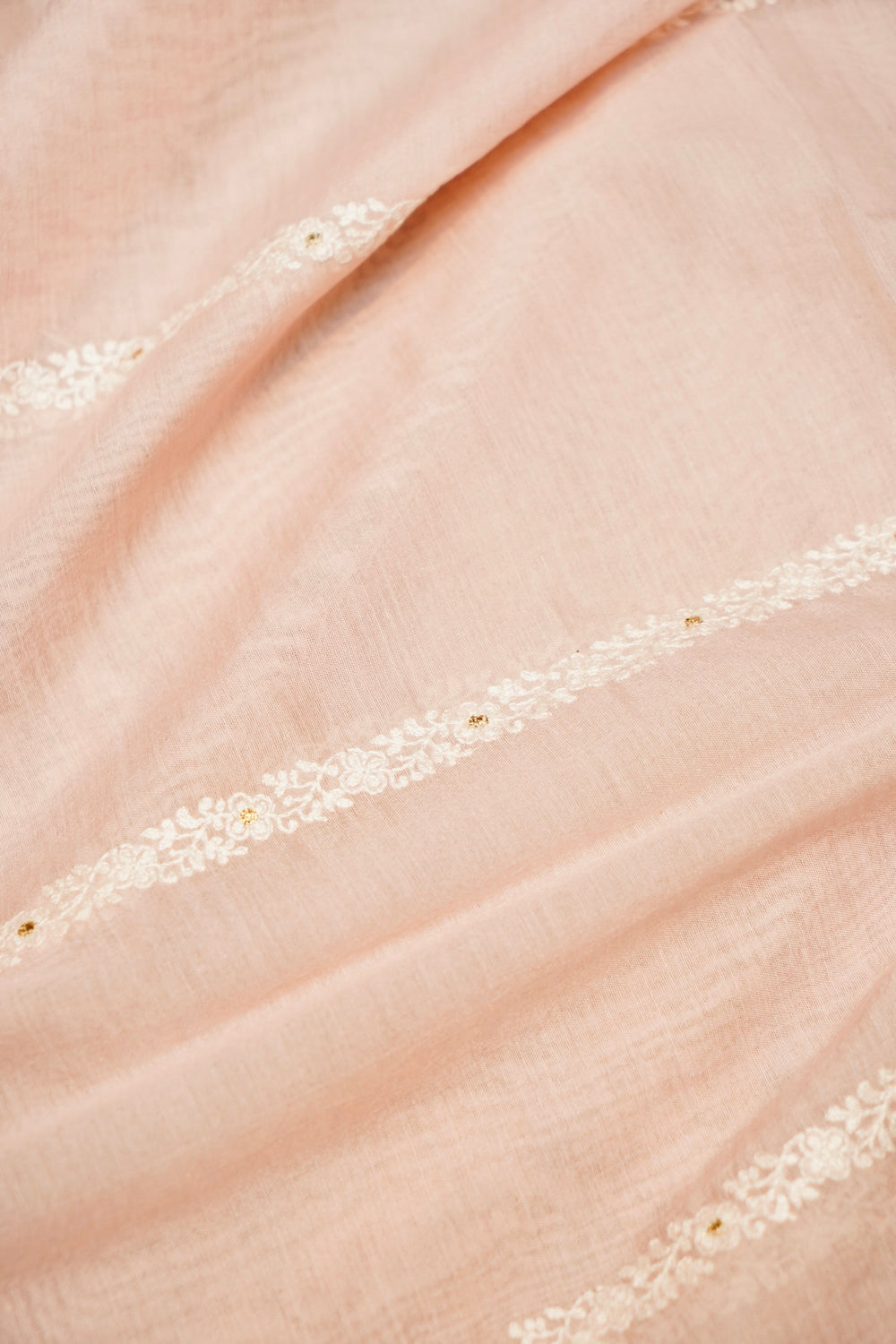 Designer Pastel Pink Cotton Silk Suit
