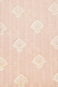 Designer Pastel Pink Cotton Silk Suit