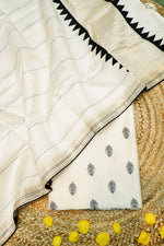Designer White Tussar Silk Suit