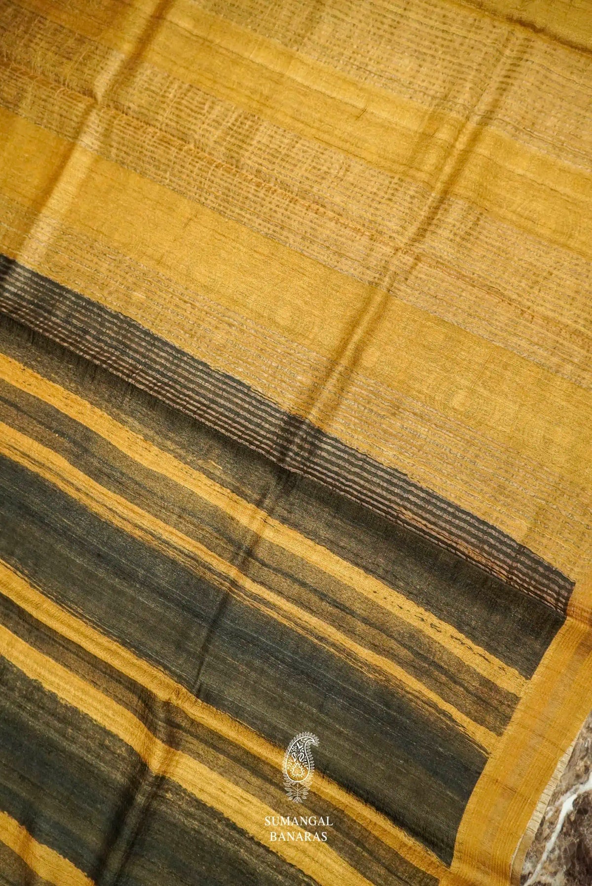 Handwoven Multicolor Banarasi Tussar Silk Saree
